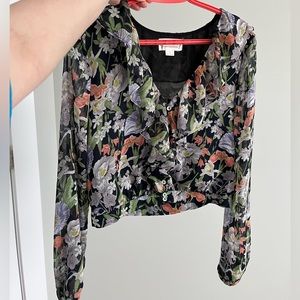 Loveriche floral blouse NWOT